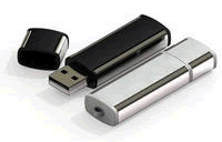 cl USB personnalise chrome